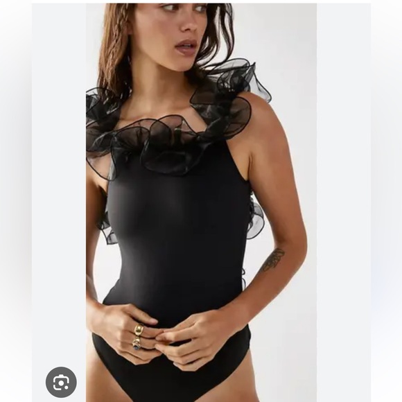 Free People Haute Wire Bodysuit size S - Picture 2 of 6